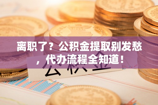 黄山离职了？公积金提取别发愁，代办流程全知道！